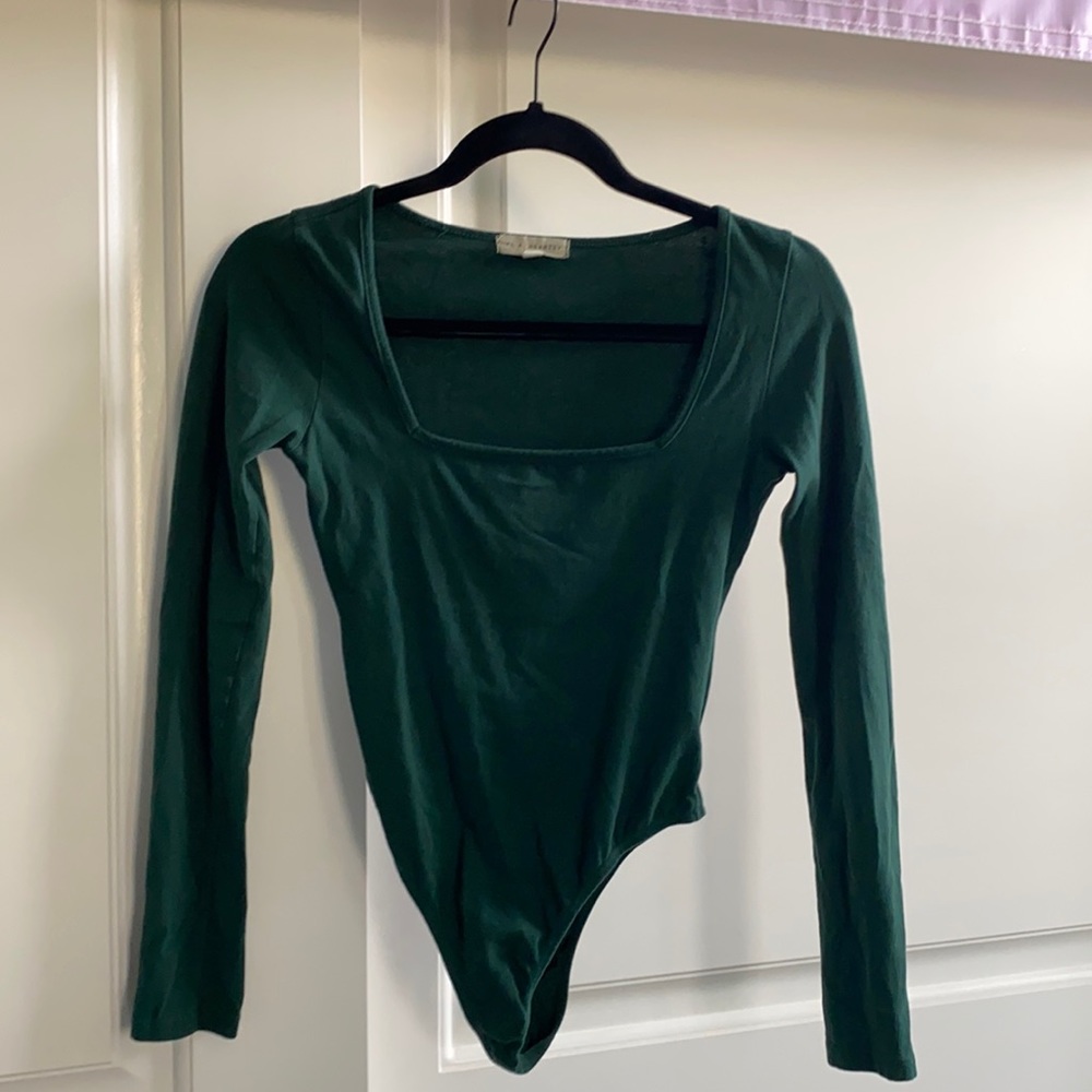 green bodysuit